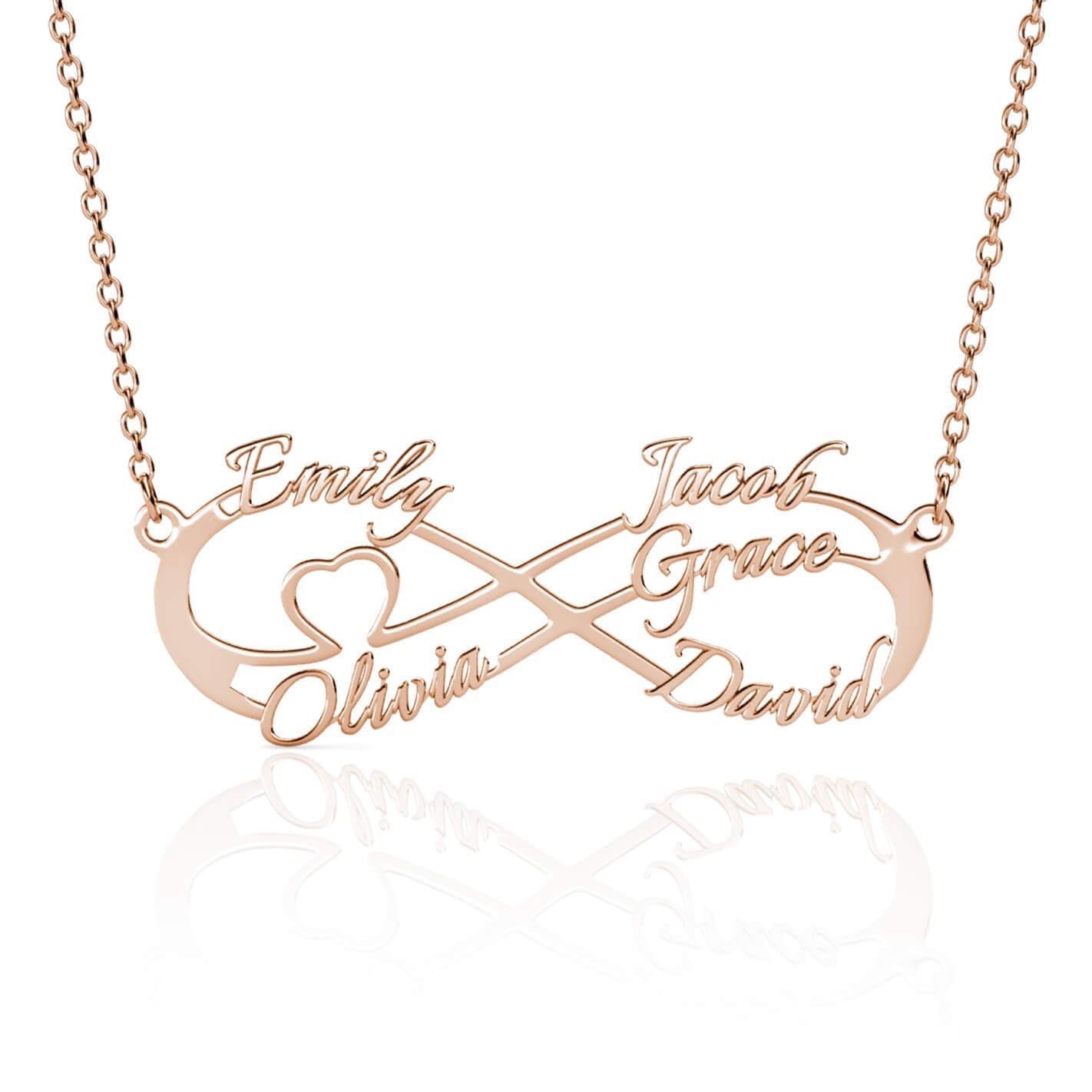 Infinity 5 Name Necklace