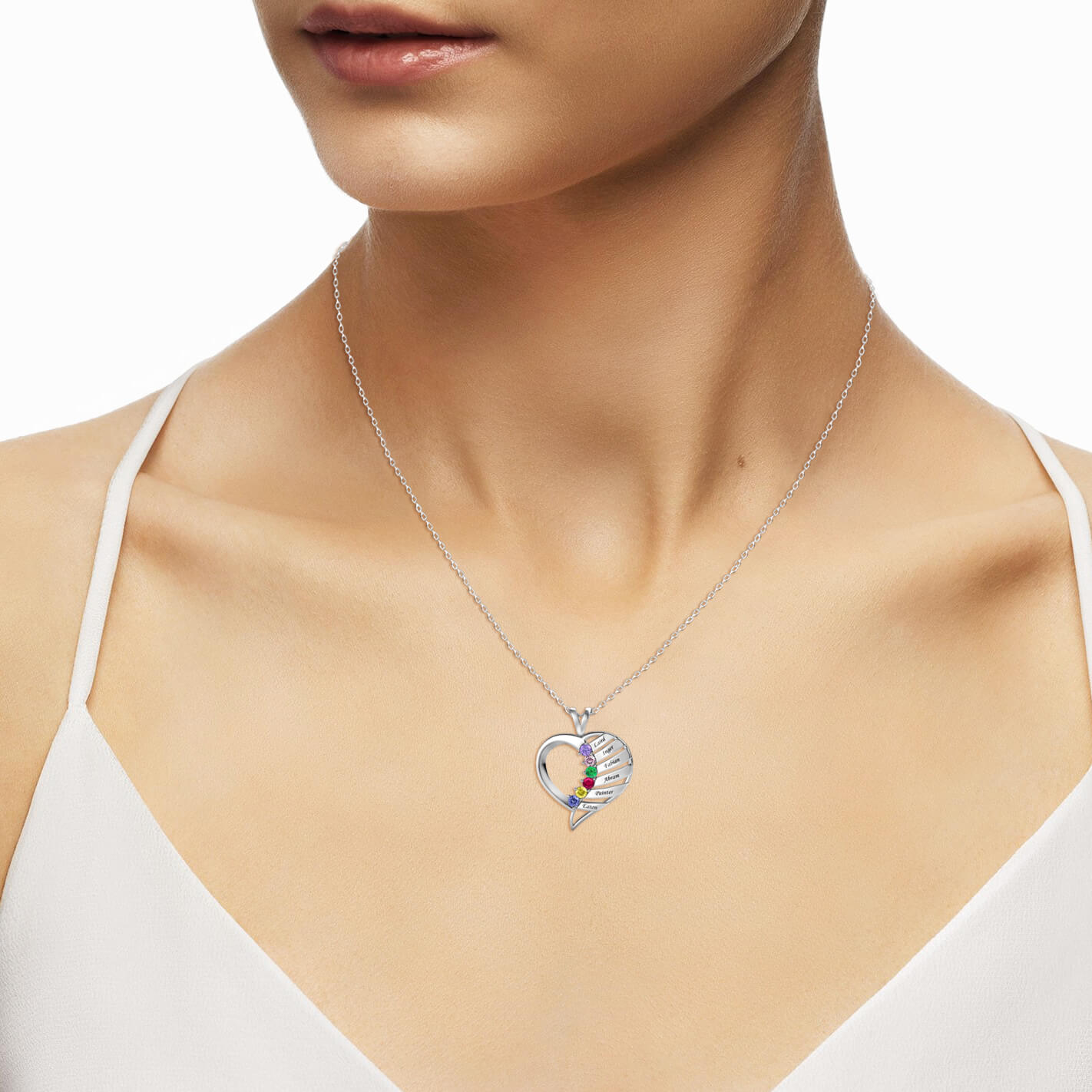 6 Birthstones Necklace