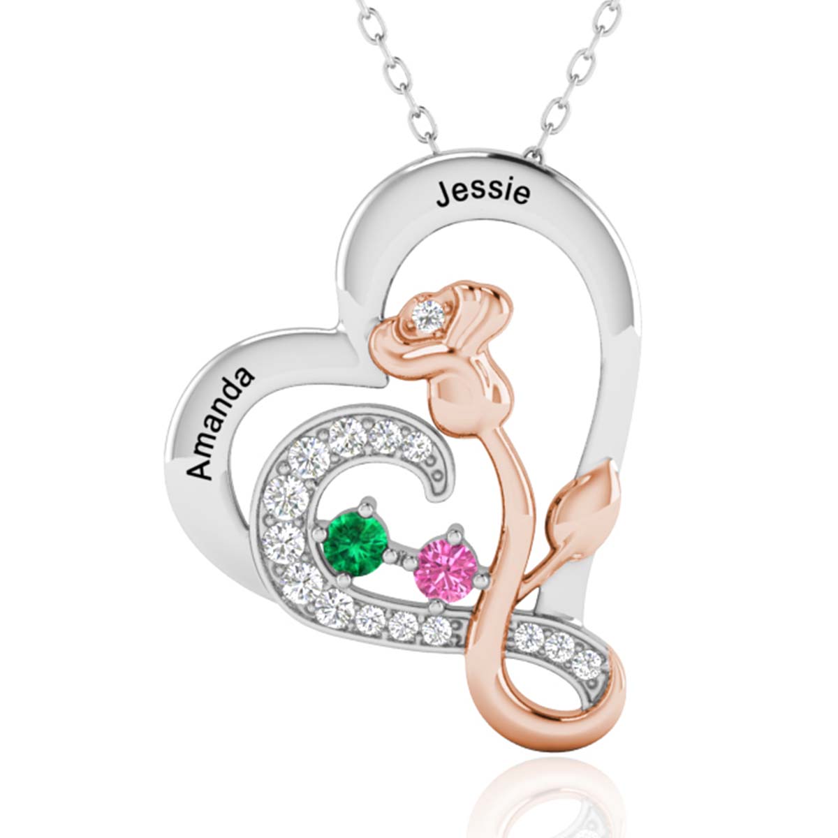 Dew Drops Chain Necklace- Minimalist Gemstone Jewelry – And Arlen